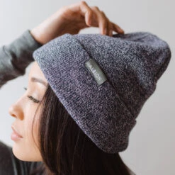 Albion Beanie -Clothing Promotional Store HEATHER NAVY 4