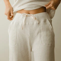 Waffle Loungers, Oatmeal -Clothing Promotional Store HELLO COZY LOUNGERS OATMEAL 3