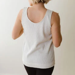 Waffle Tank, Oatmeal -Clothing Promotional Store HELLO COZY TANK OATMEAL 4