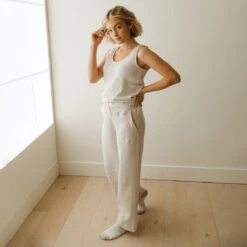 Waffle Loungers, Oatmeal -Clothing Promotional Store HELLO COZY TANK OATMEAL 9 5e7f3b45 0cae 46f9 bc13 2cfa8ca583bd