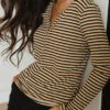 Mustard And Black Stripe Henley 1 Mustard And Black Stripe Henley -Clothing Promotional Store I2A0020final