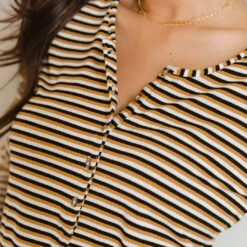 Mustard And Black Stripe Henley 13 Mustard And Black Stripe Henley -Clothing Promotional Store I2A0027final