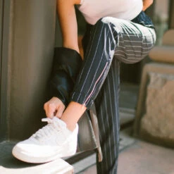 Navy Pinstripe Jetsetters -Clothing Promotional Store I2A8162final