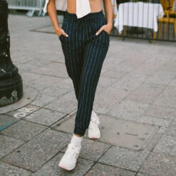 Destination Joggers, Navy Pinstripe 16 Destination Joggers, Navy Pinstripe -Clothing Promotional Store I2A8352final 1