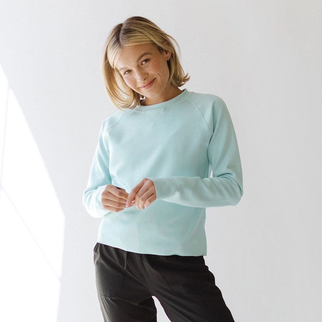 Robins Egg Neo Crop Sweatshirt 4 Robins Egg Neo Crop Sweatshirt - Image 2