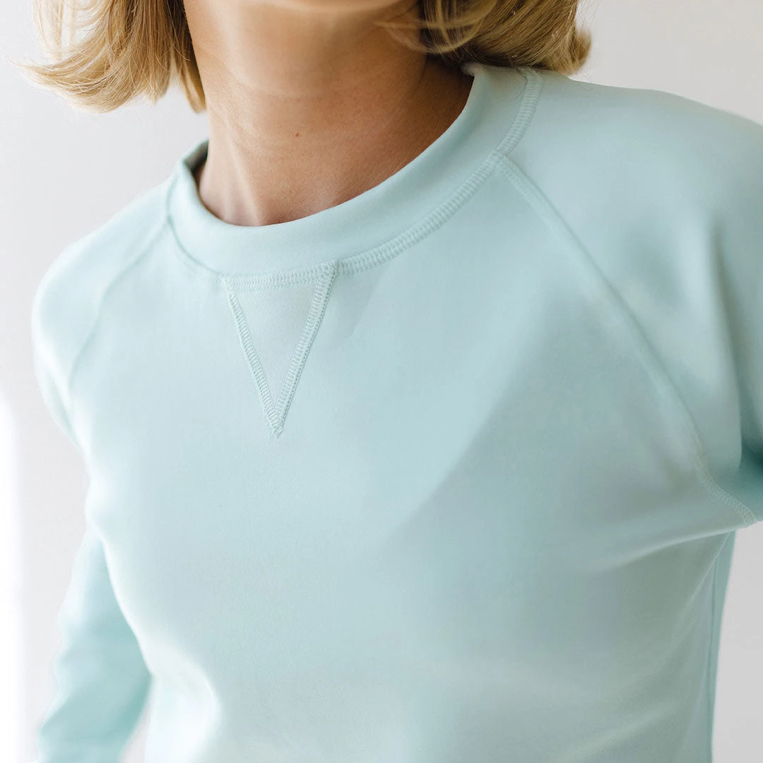 Robins Egg Neo Crop Sweatshirt 3 Robins Egg Neo Crop Sweatshirt