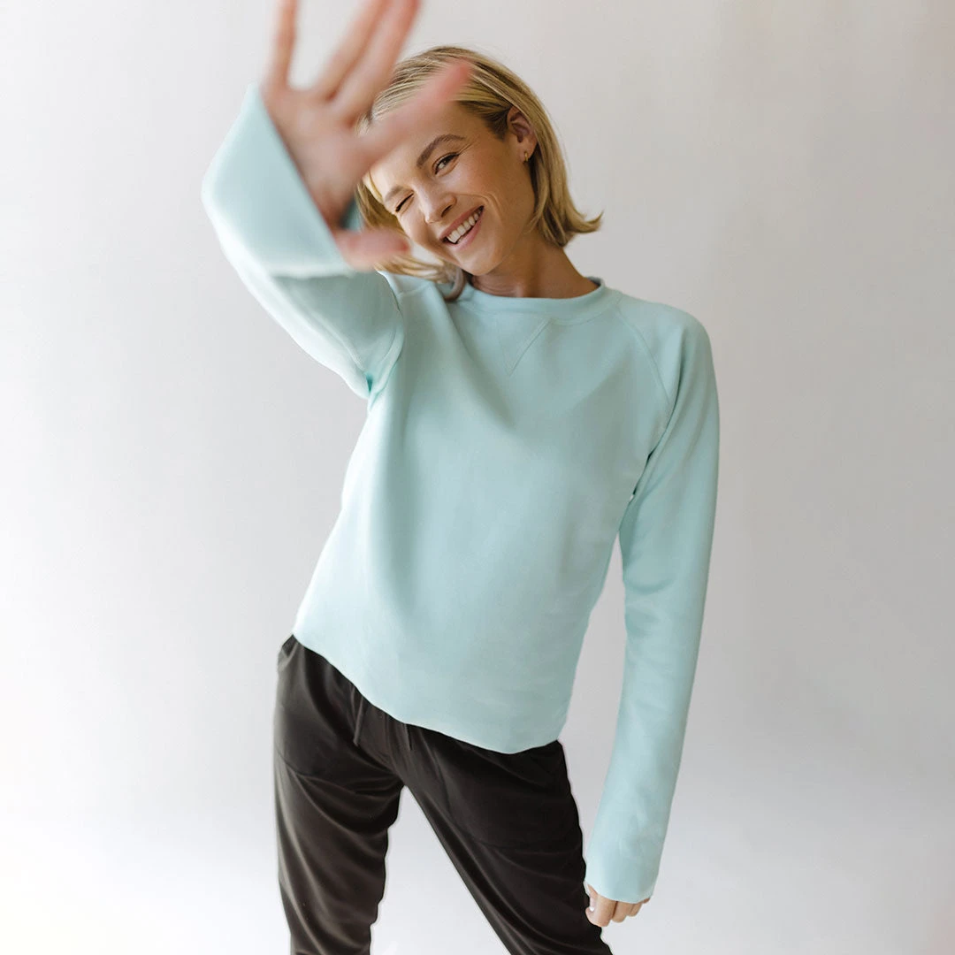 Robins Egg Neo Crop Sweatshirt 7 Robins Egg Neo Crop Sweatshirt - Image 5