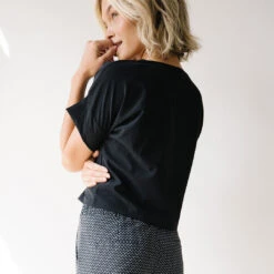 Boss Crop Tee, Black 17 Boss Crop Tee, Black -Clothing Promotional Store I2A9808final