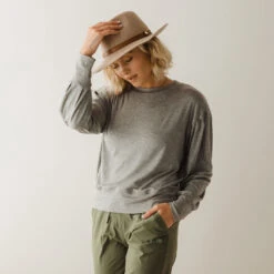 The Coco Long Sleeve, Heather Grey