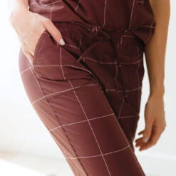 Maroon Windowpane Jetsetters -Clothing Promotional Store JETSETTERS MAROON WINDOWPANE 13 1