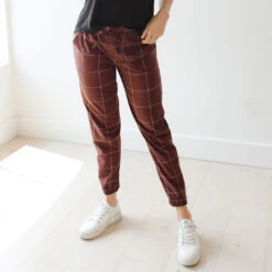 Clothing Promotional Store 9 Maroon Windowpane Jetsetters