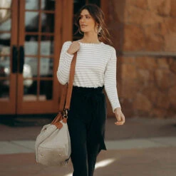 Long Sleeve Tee, Grey Venice Stripe -Clothing Promotional Store LONG SLEEVE GREY VENICE STRIPE 2