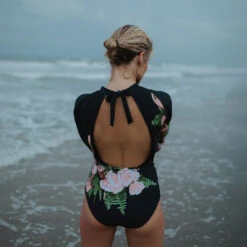 Carolina Long Sleeve Rash Guard One-Piece