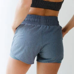 Light Chambray Lunge Shorts -Clothing Promotional Store LUNGE SHORTS LIGHT BLUE CHAMBRAY 16