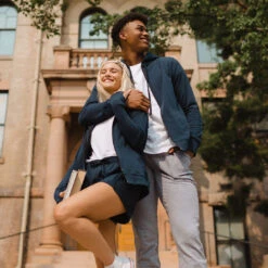 Men's Campus Zip Up, Navy -Clothing Promotional Store MENS ZIP UP NAVY 6