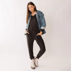 Merry Jumpsuit, Black -Clothing Promotional Store MERRY JUMPSUIT BLACK WEB 1 1