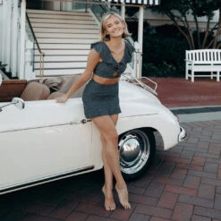 Midnight Dash High-Waisted Swim Skirt -Clothing Promotional Store MIDNIGHT DASH SWIM SKIRT 1