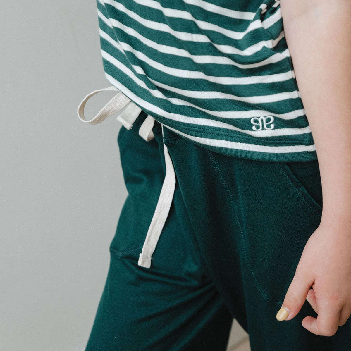 Mini Candy Cane Green Pajama Set 9 Mini Candy Cane Green Pajama Set - Image 7