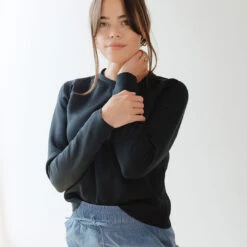 Black Neo Crop Sweatshirt -Clothing Promotional Store NEO CROP SWEATSHIRT BLACK 4