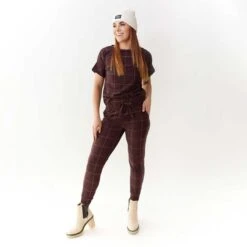 Destination Joggers, Maroon Windowpane