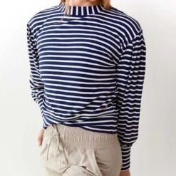 The Coco Long Sleeve, Navy Ivory -Clothing Promotional Store Pro Capture One 0199final