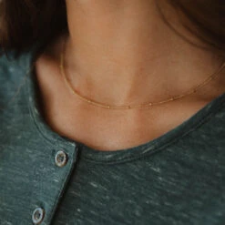 Littlefield Lane Satellite Necklace -Clothing Promotional Store SATELLITE GOLD 1