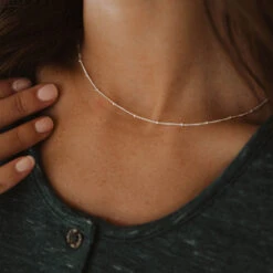 Littlefield Lane Satellite Necklace -Clothing Promotional Store SATELLITE SLIVER 2