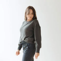 Serena Crop, Charcoal