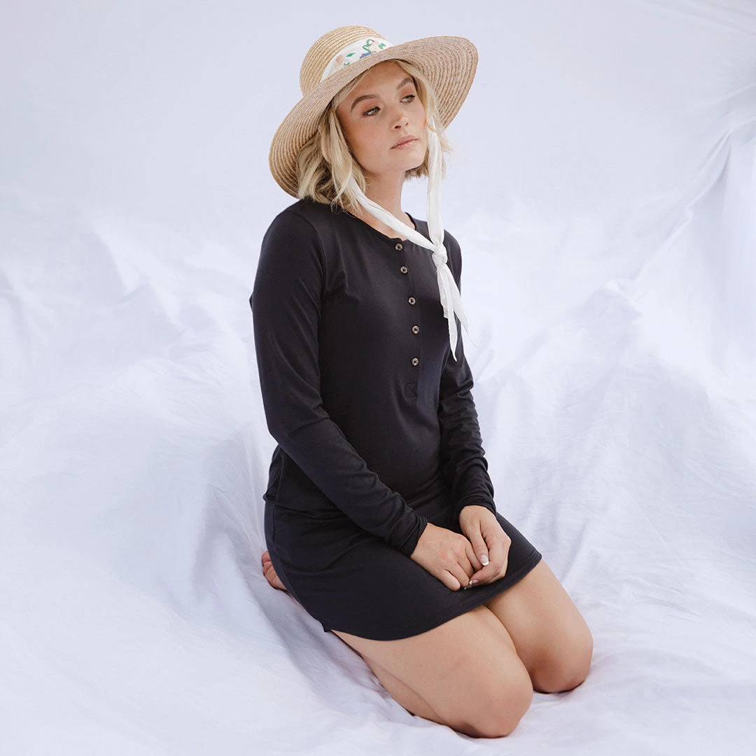 Serenity PJ Dress, Black 3 Serenity PJ Dress, Black