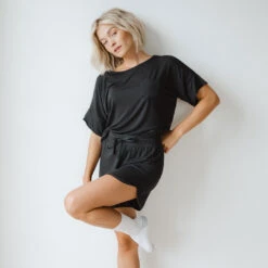 Serenity Shorts, Black -Clothing Promotional Store SERENITY SHORTS BLACK WEB 4 1