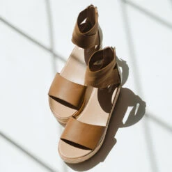 Sorel Cameron Flatform Ankle Strap, Velvet Tan -Clothing Promotional Store SOREL CAMERON FLATFORM ANKLE STRAP VELVET TAN 8