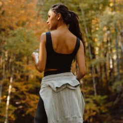 Navy Olivia Tank -Clothing Promotional Store SQUARE NECK TANK NAVY WEB 5