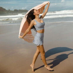 Houndstooth High-Waisted Swim Skirt -Clothing Promotional Store SWIM SKIRT HOUNDSTOOTH WEB 3