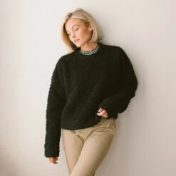 Teddy Pullover, Black -Clothing Promotional Store TEDDY PULLOVER BLACK 2