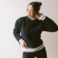 Teddy Pullover, Black -Clothing Promotional Store TEDDY PULLOVER BLACK 5