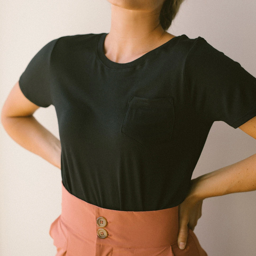 Basic Tee, Black 6 Basic Tee, Black - Image 4