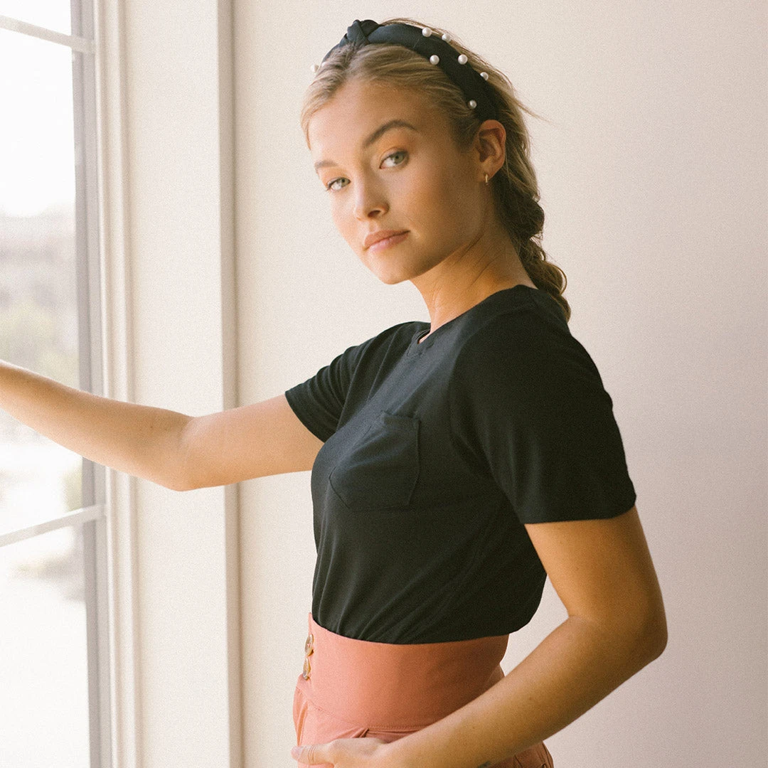 Basic Tee, Black 4 Basic Tee, Black - Image 2