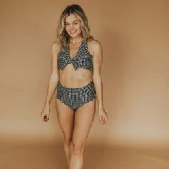 Black Check Top Knot 16 Black Check Top Knot -Clothing Promotional Store black check top knot6