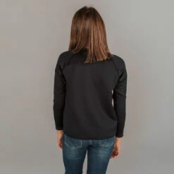 Mini Black Neo Crop Sweatshirt -Clothing Promotional Store black mini neo crop