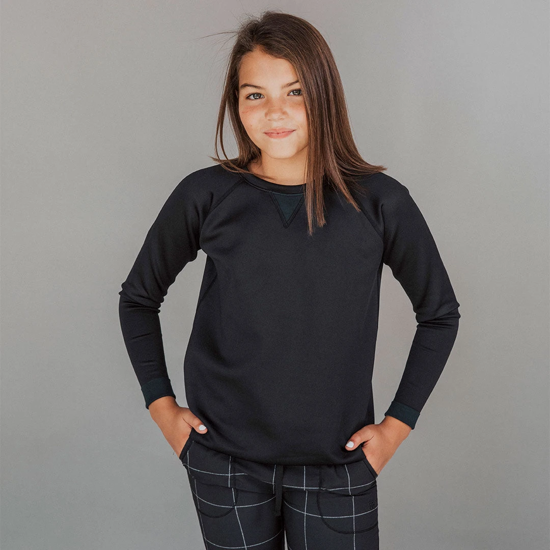 Mini Black Neo Crop Sweatshirt 3 Mini Black Neo Crop Sweatshirt