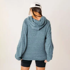 Boyfriend Hoodie, Heather Denim -Clothing Promotional Store bluehoodiev2 10