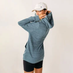 Boyfriend Hoodie, Heather Denim -Clothing Promotional Store bluehoodiev2 12