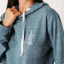 Boyfriend Hoodie, Heather Denim