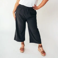 Audrey Wide Leg Pants, Black -Clothing Promotional Store bodytypes 34
