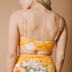 Rise Bralette, Butterscotch Plaid 15 Rise Bralette, Butterscotch Plaid -Clothing Promotional Store butterscotch plaid rise bralette5