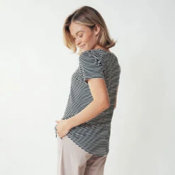 Basic V Neck Tee, Black White 12 Basic V Neck Tee, Black White -Clothing Promotional Store leisureshoot b wvneck8 1