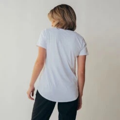 Basic Tee, Brushed White -Clothing Promotional Store leisureshoot whitetee5 1