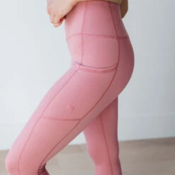 Intention Flow Leggings, Mauve -Clothing Promotional Store mauve leggings3