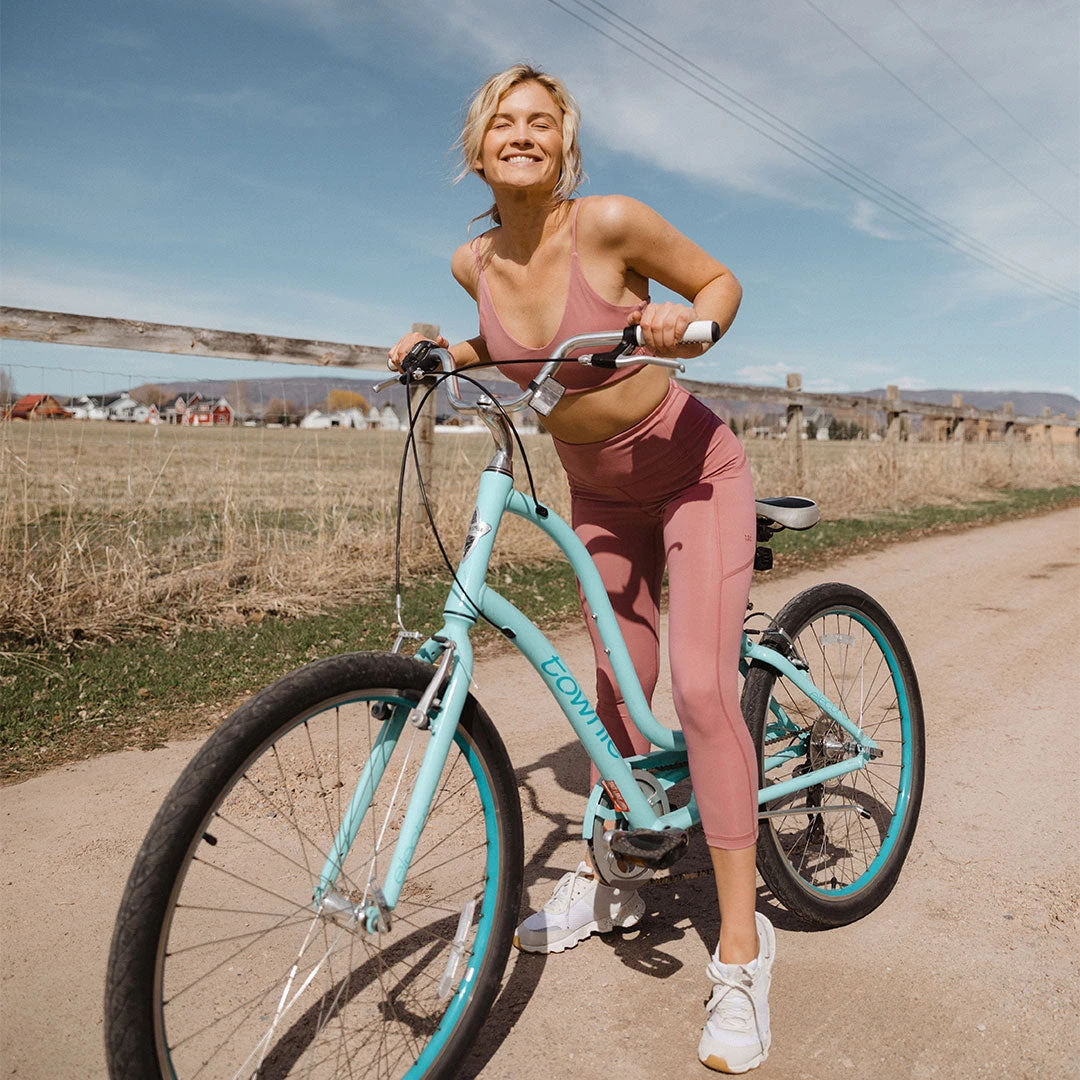 Intention Flow 3/4 Leggings, Mauve 5 Intention Flow 3/4 Leggings, Mauve - Image 4