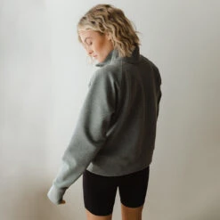 Oxford Zip-Up -Clothing Promotional Store oxfordhalfzip grey web14